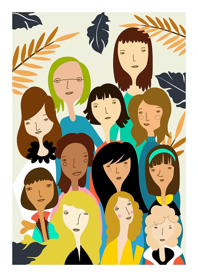 pattern with women
