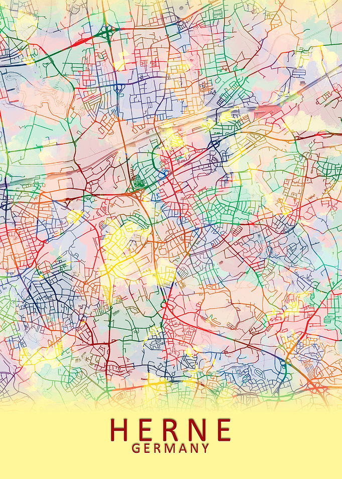 Herne Germany City Map
