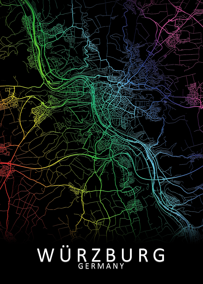 Wurzburg Germany City Map
