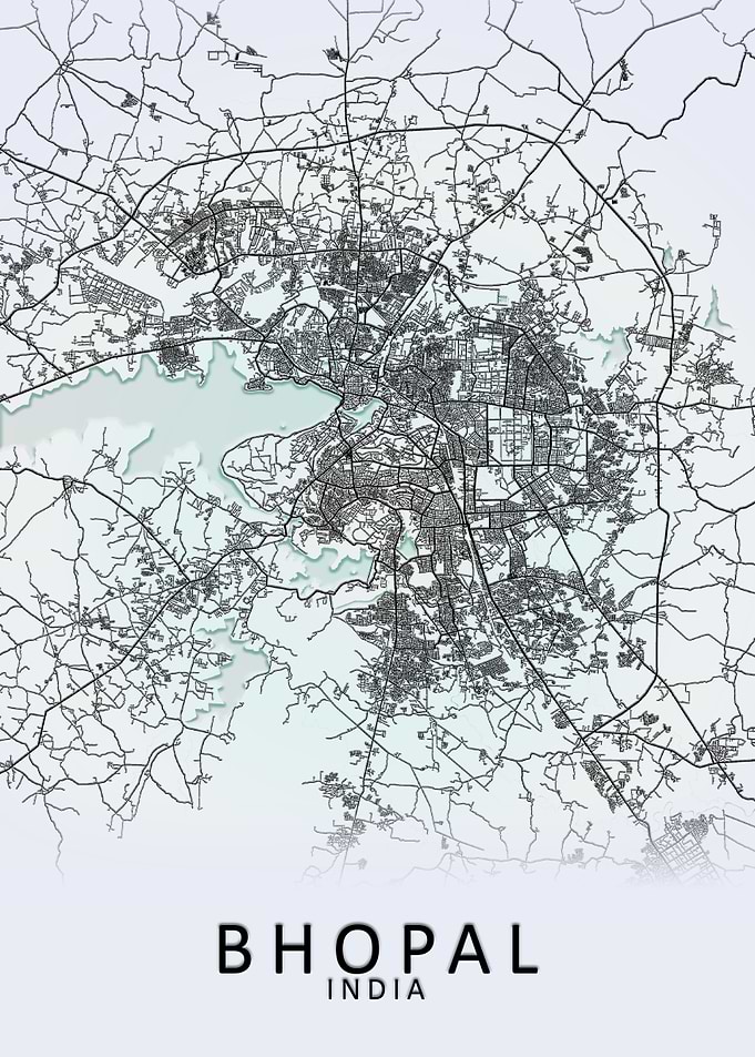 Bhopal India City Map