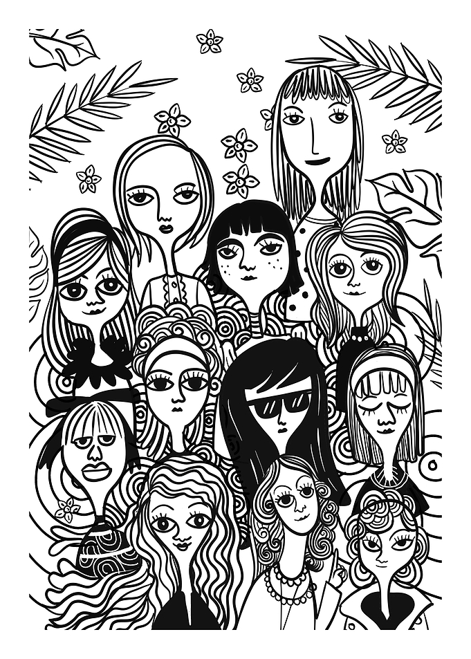 pattern with women