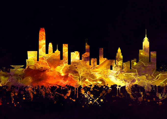Hong Kong China skyline