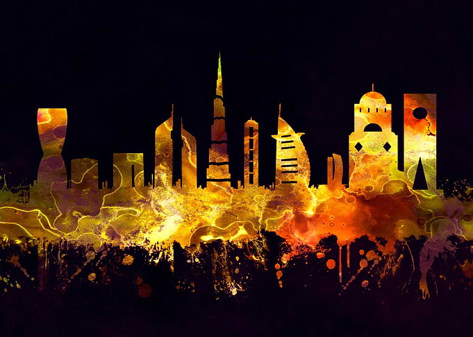 Dubai UAE skyline