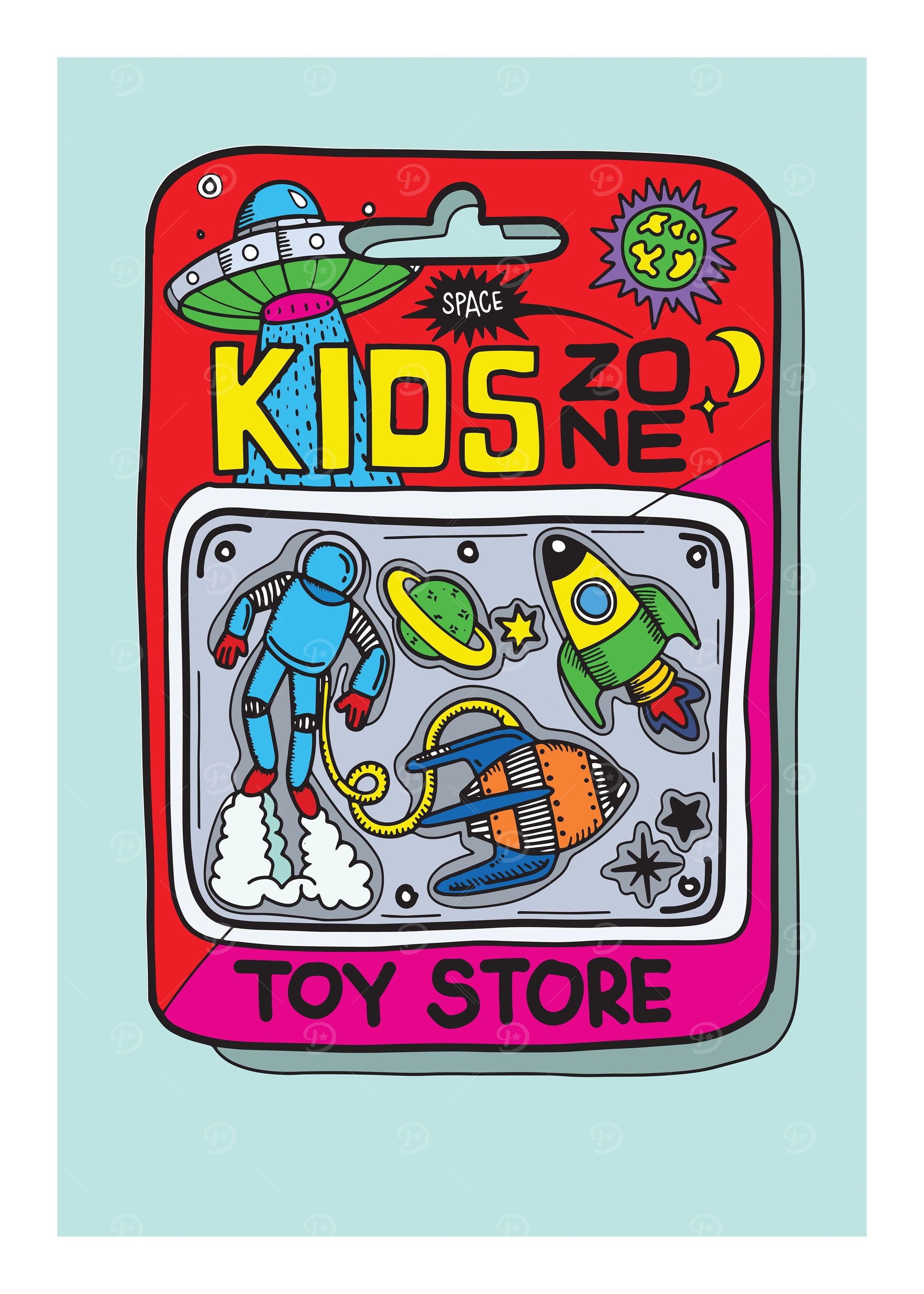 pop art poster Toy case