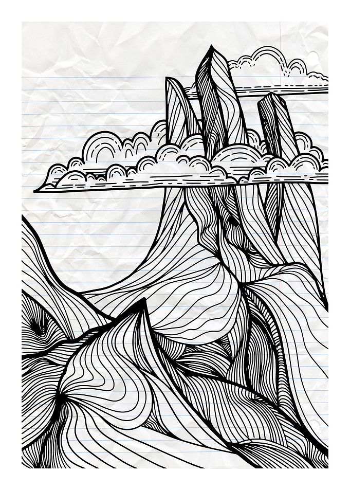 illustration of mountain