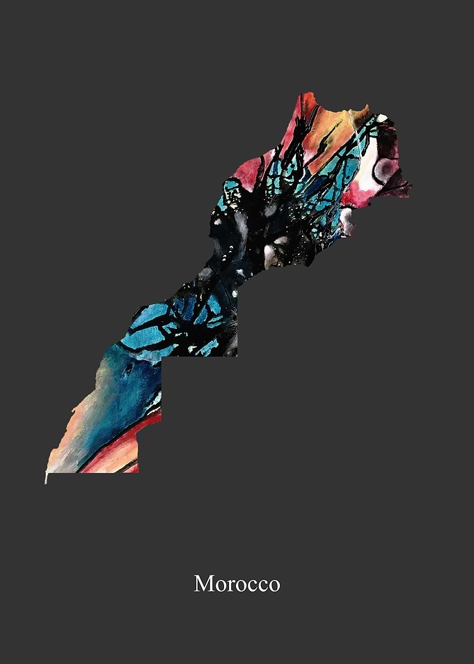 Morocco Map Colors