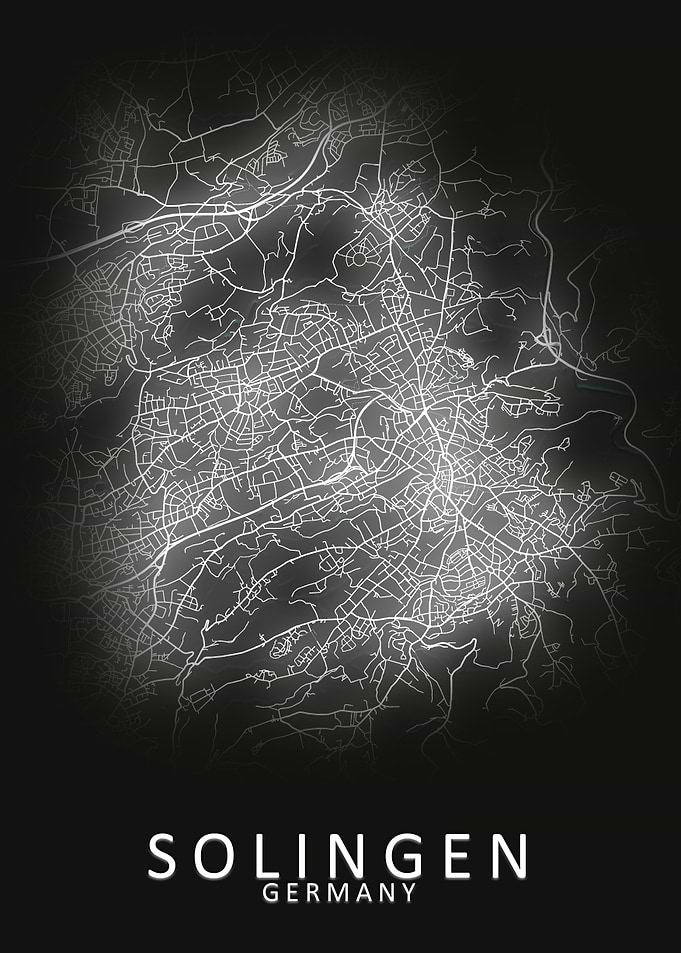 Solingen Germany City Map