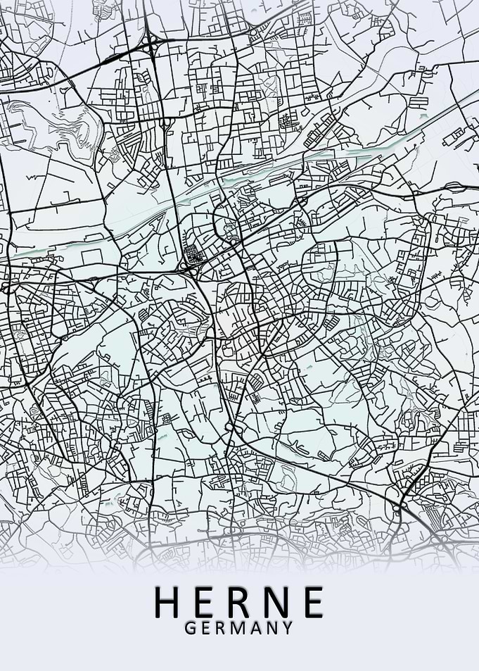 Herne Germany City Map