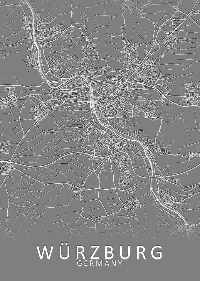 Wurzburg Germany City Map
