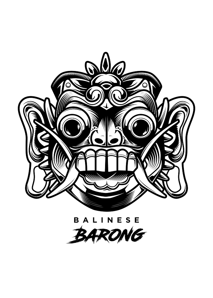 Balinese Barong Vector Art