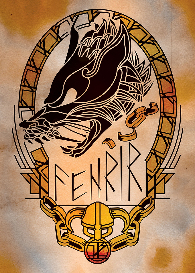Fenrir Wolf portrait