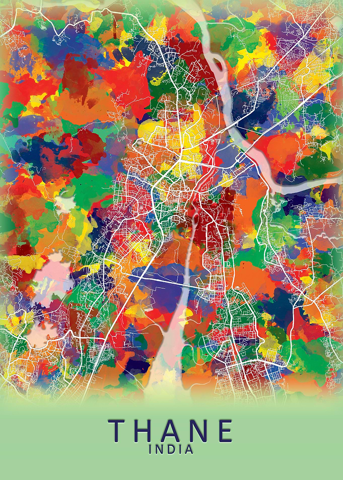 Thane India City Map