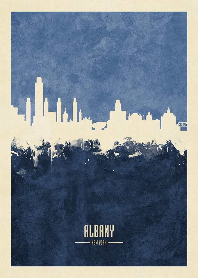 Albany New York Skyline