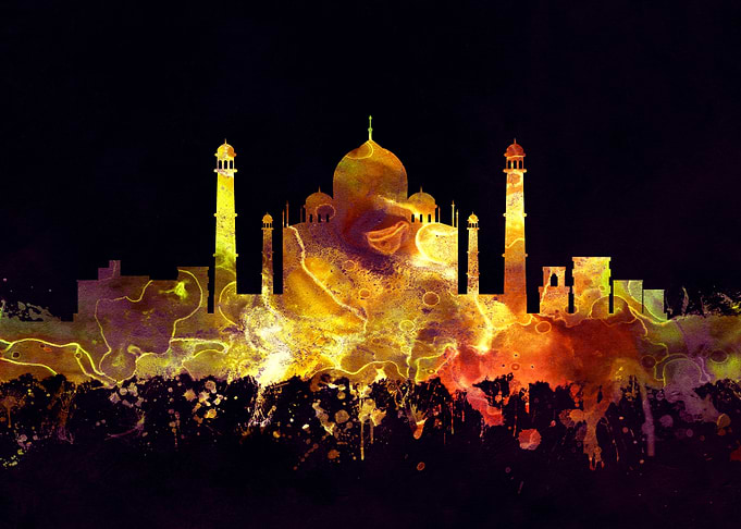 Agra India Skyline