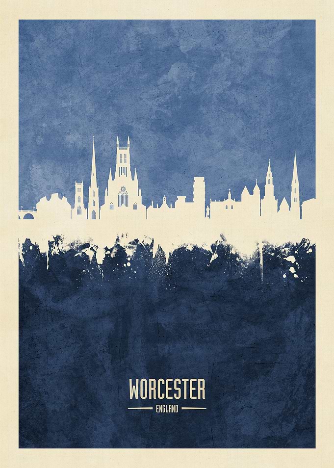Worcester England Skyline