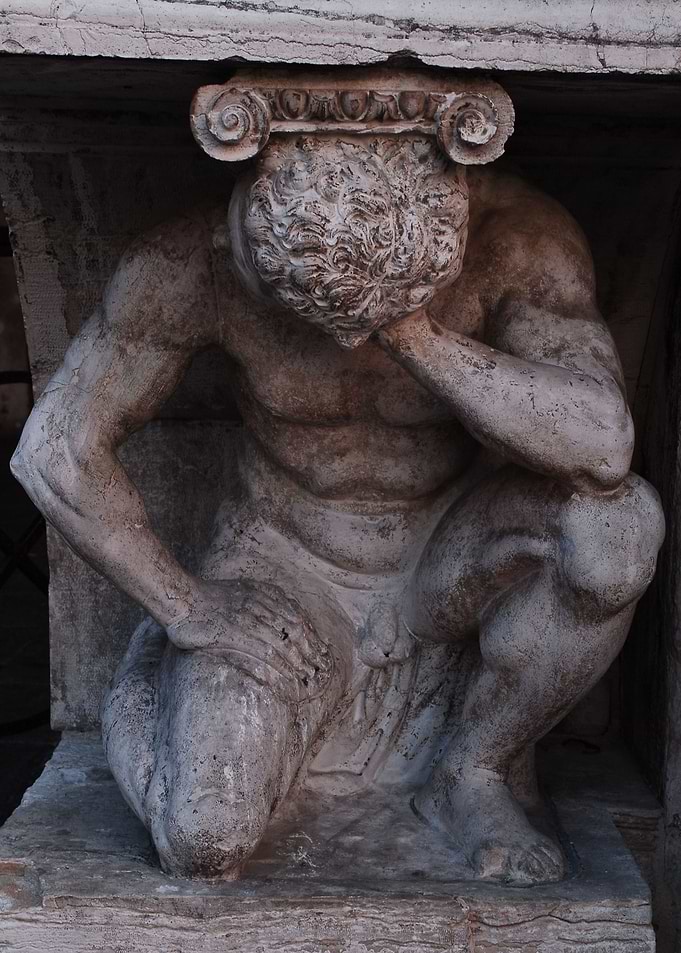 Thinking statue