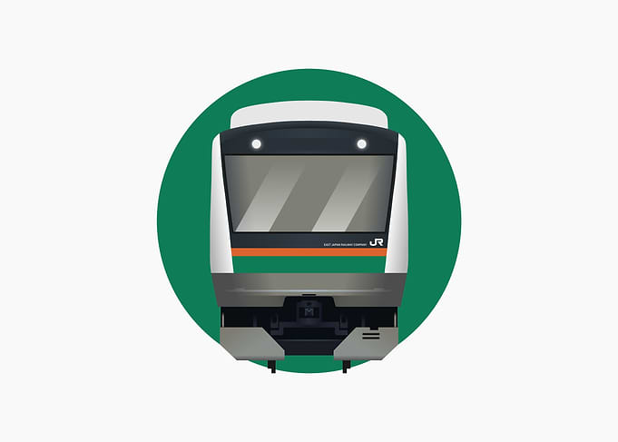 JR E233 Green Orange
