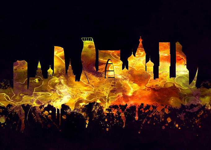 Moscow Russia skyline