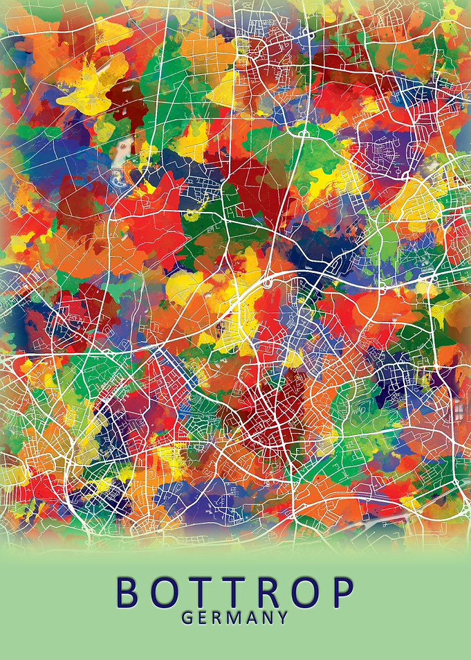 Bottrop Germany City Map
