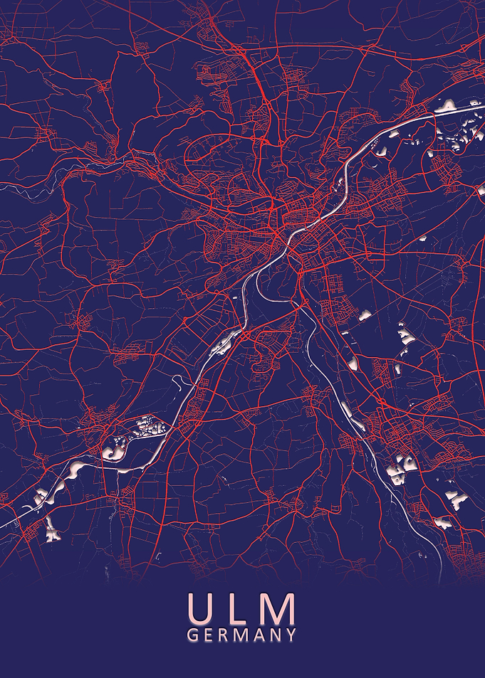 Ulm Germany City Map