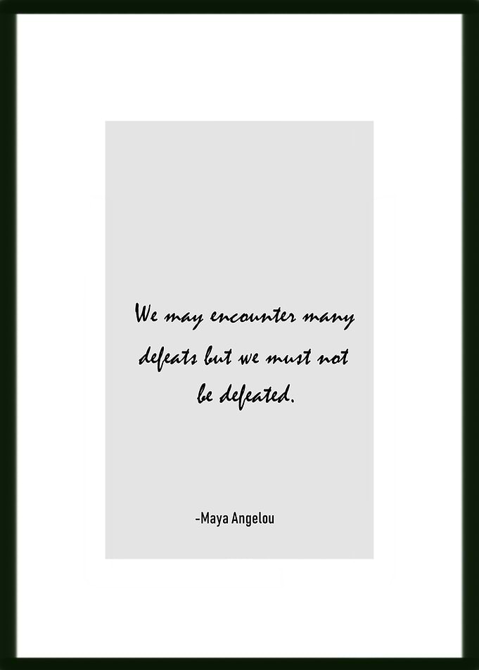 not be defeated