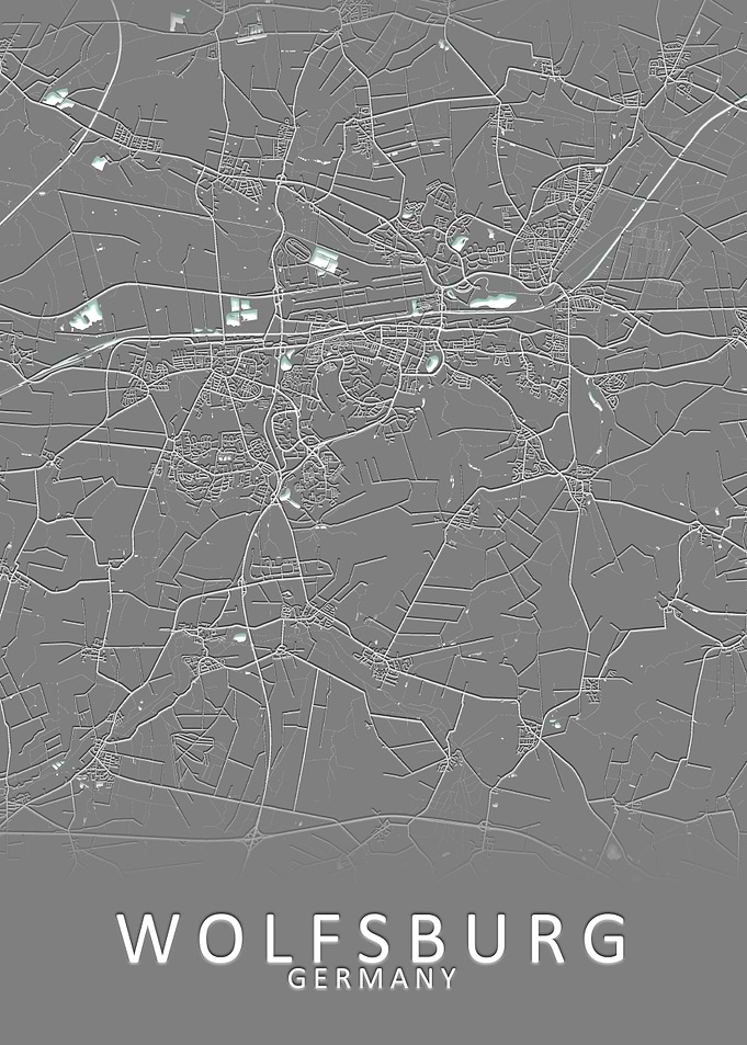 Wolfsburg Germany City Map
