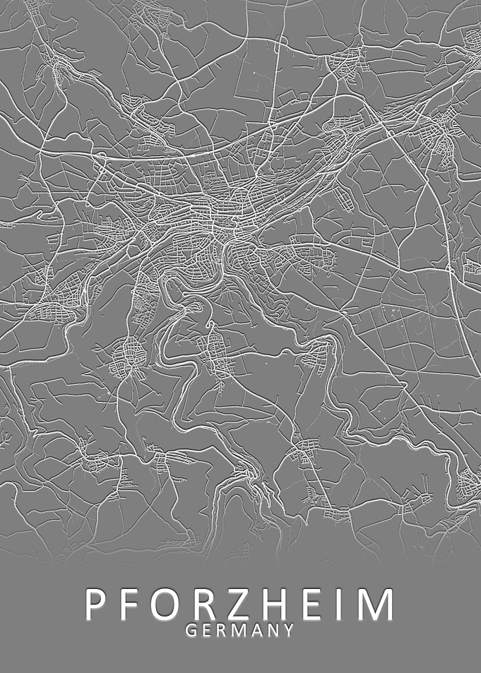 Pforzheim Germany City Map
