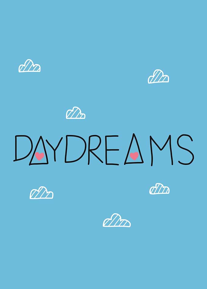 Daydreams word on sky