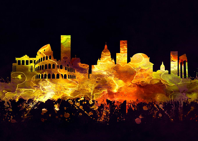 Rome Italy skyline
