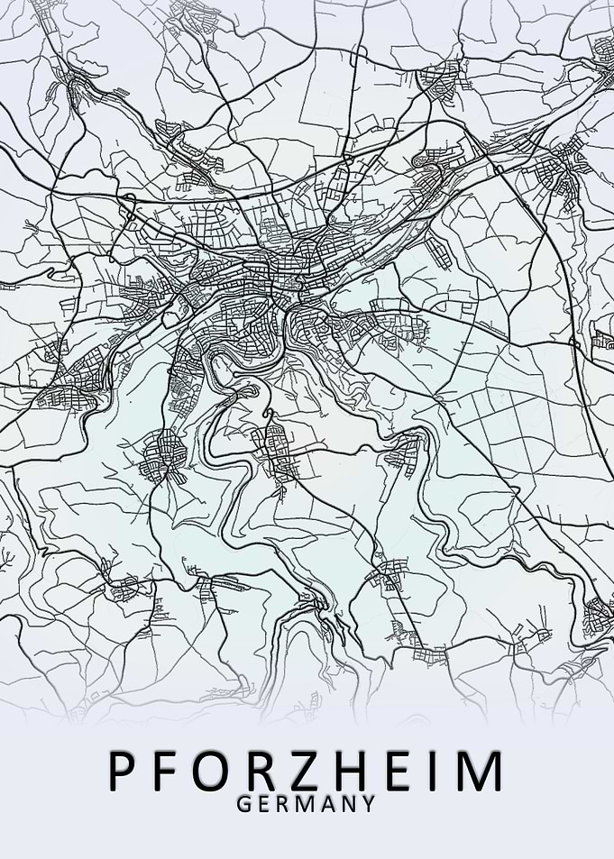 Pforzheim Germany City Map