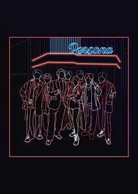 BTS Boy with luv line art