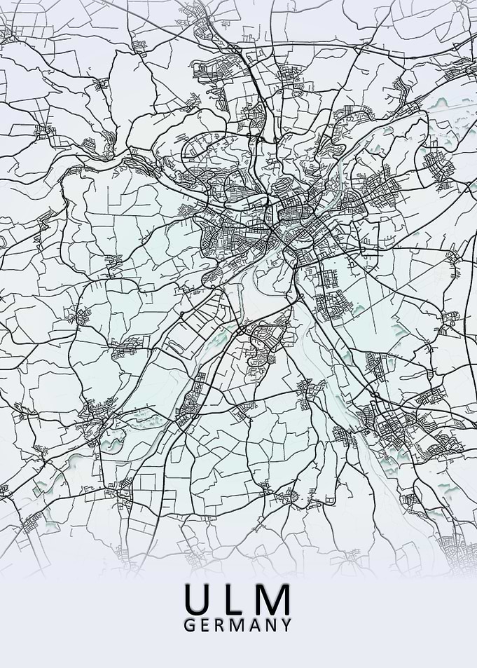 Ulm Germany City Map