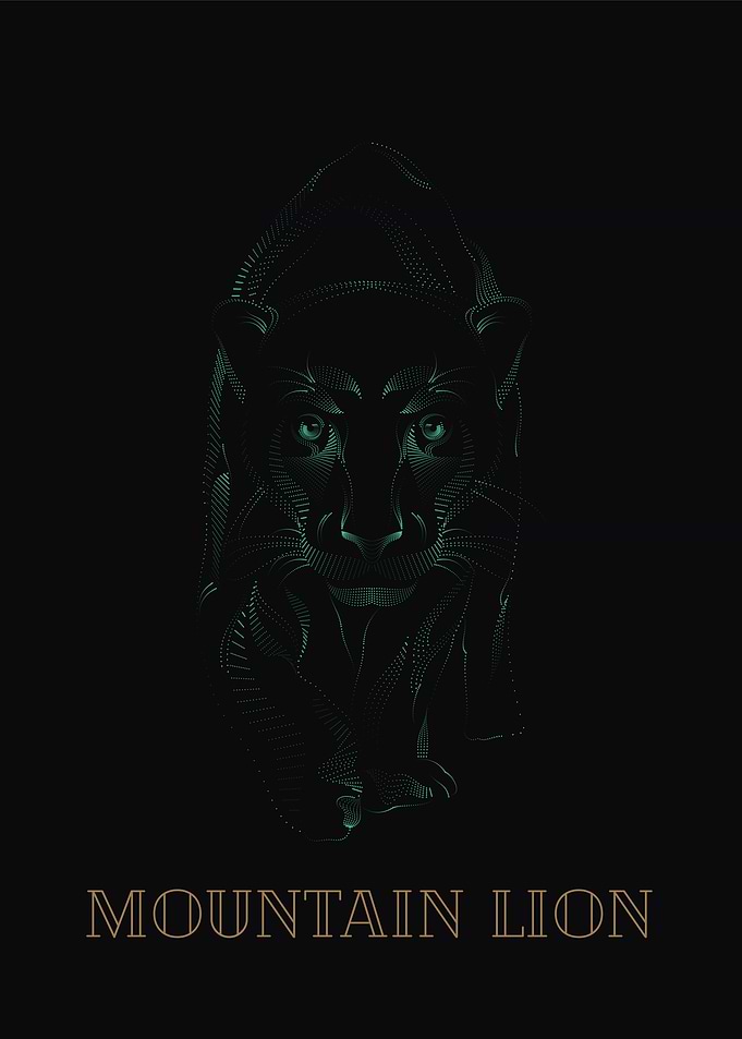 Mountain Lion Art Deco