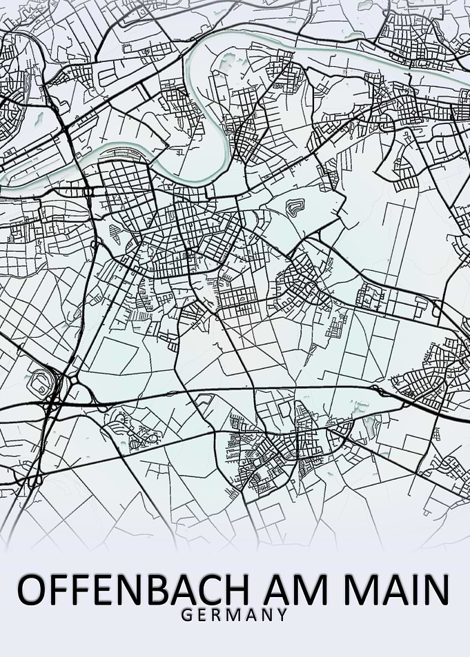 Offenbach Germany City Map