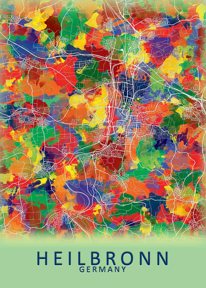 Heilbronn Germany City Map