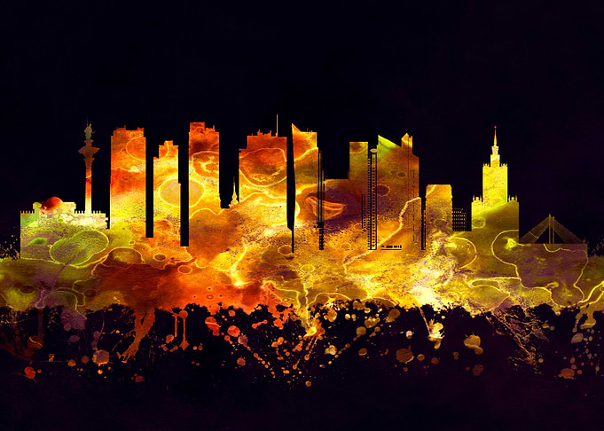 Warsaw Poland skyline