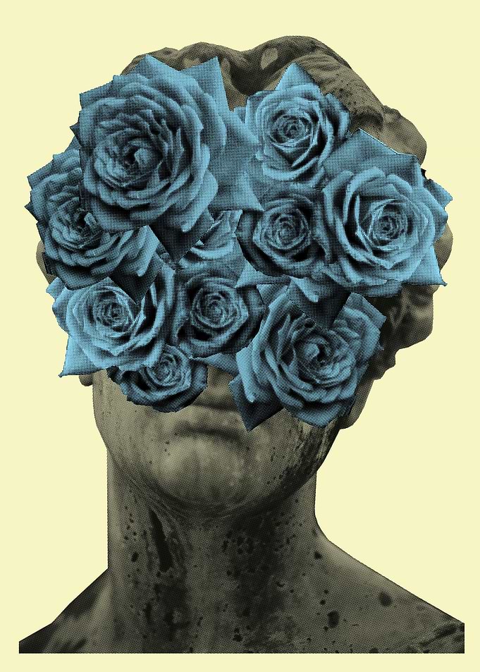 Flower Girl Blue