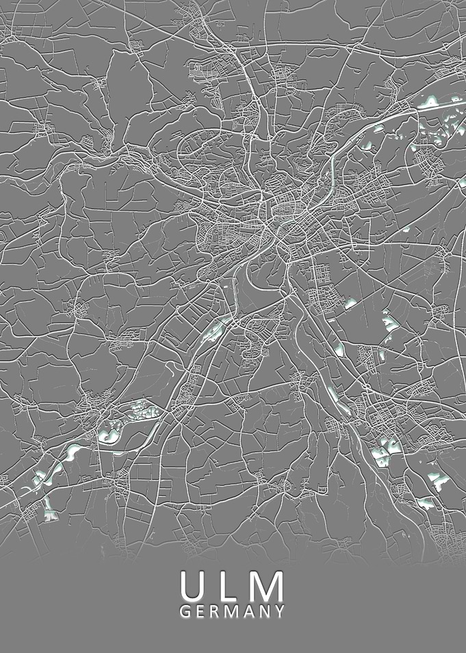 Ulm Germany City Map