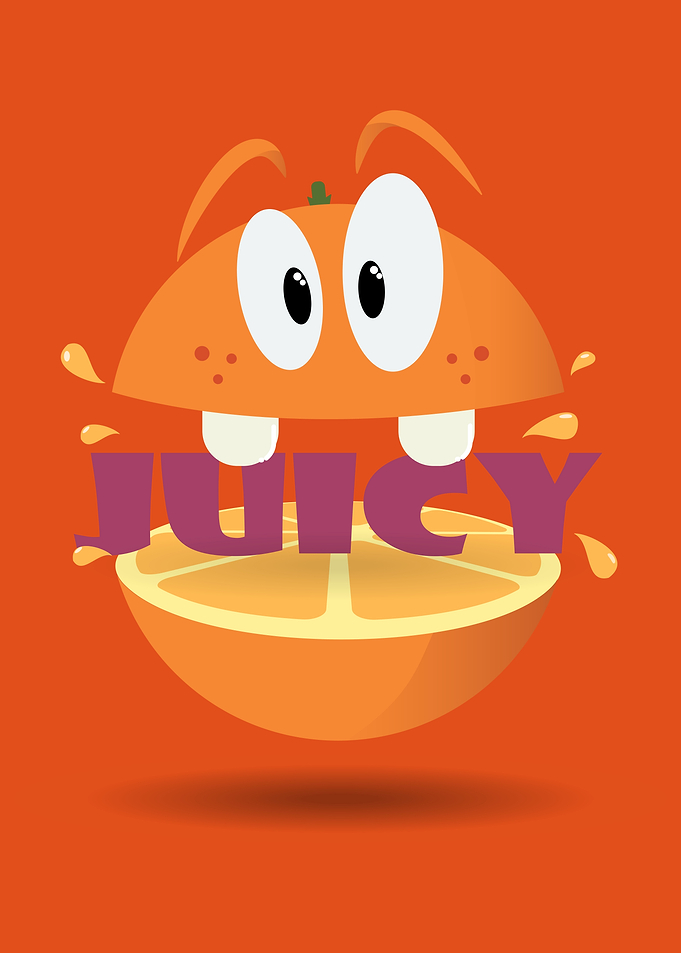 Funny Kitchen Juicy Orange