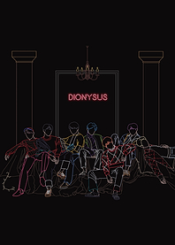 BTS Dionysus line art