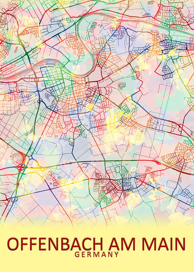Offenbach Germany City Map
