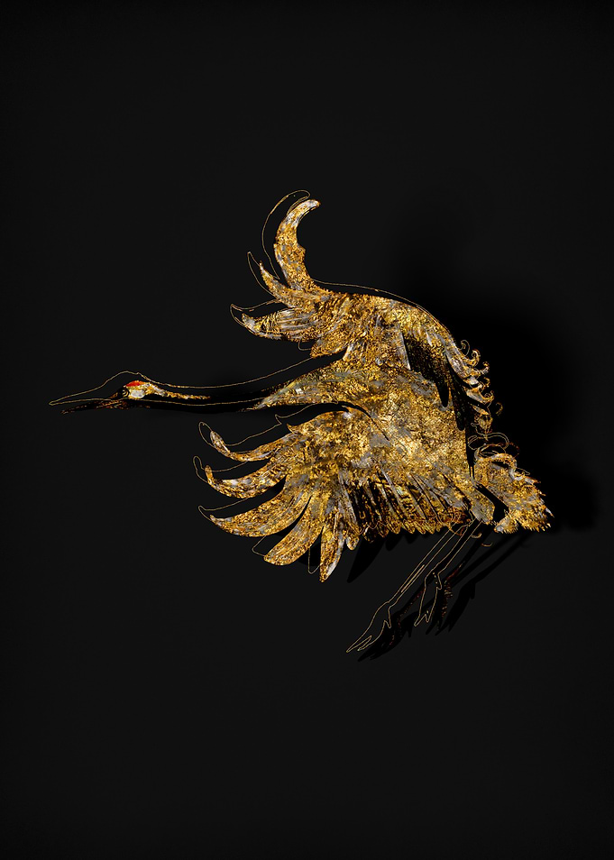 Gold Fauna on Black