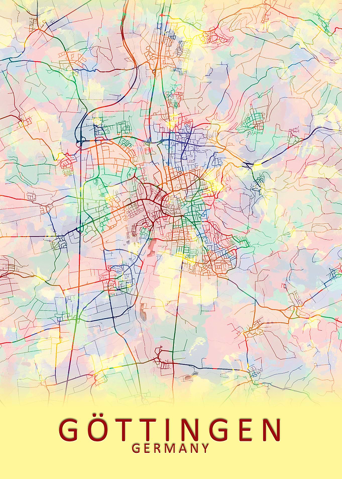Gottingen Germany City Map