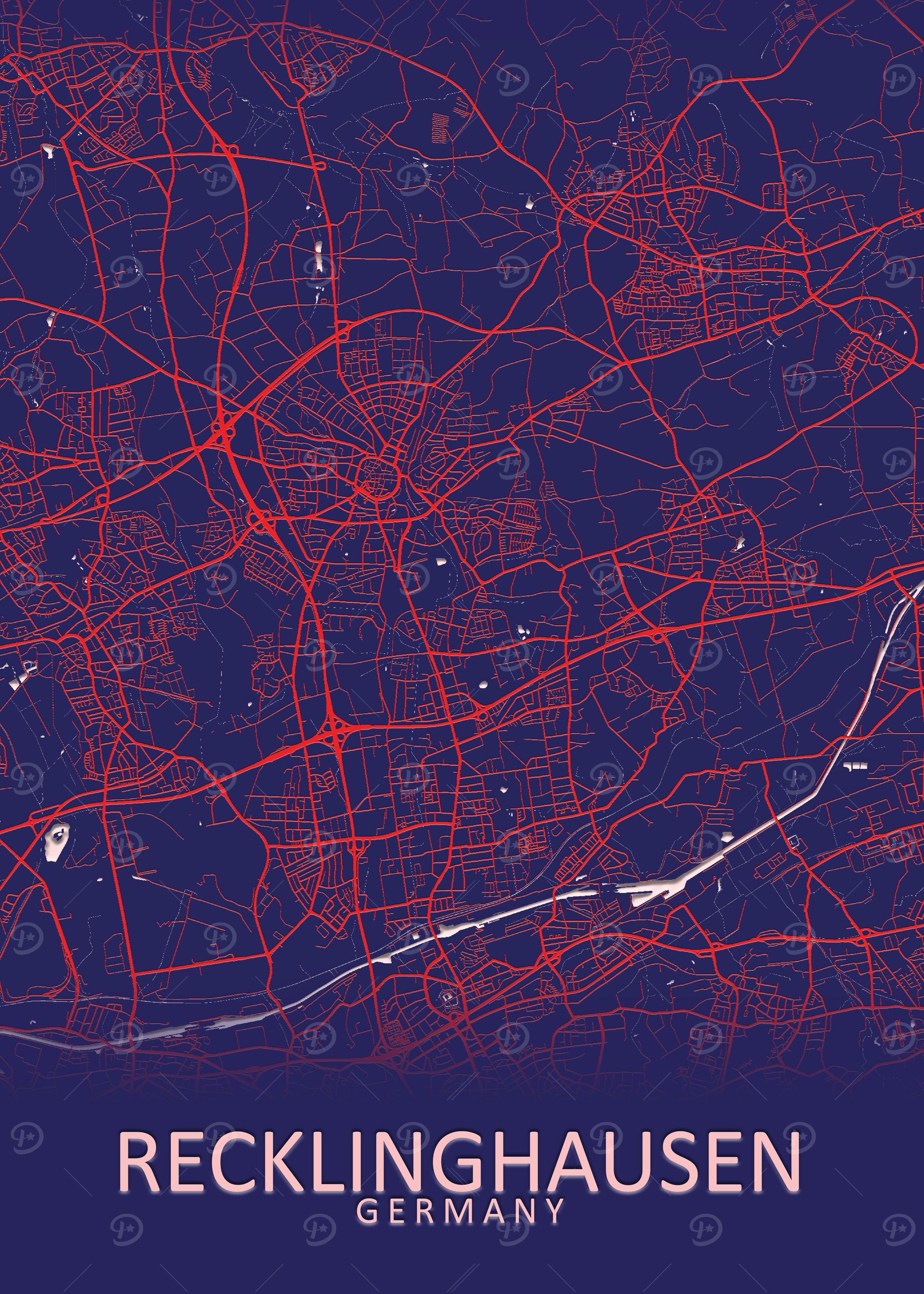 Recklinghausen Germany Map
