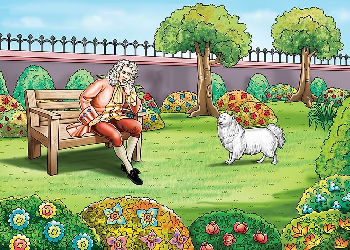 dog and Sir Isaac Newton 3