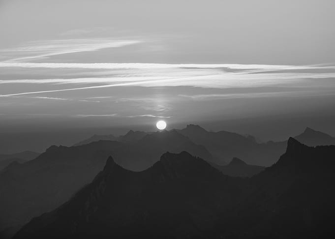 on the top