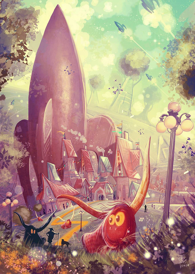 Rocket Town Twilight