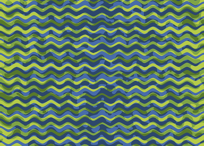 Abstract Wave Melt Pattern