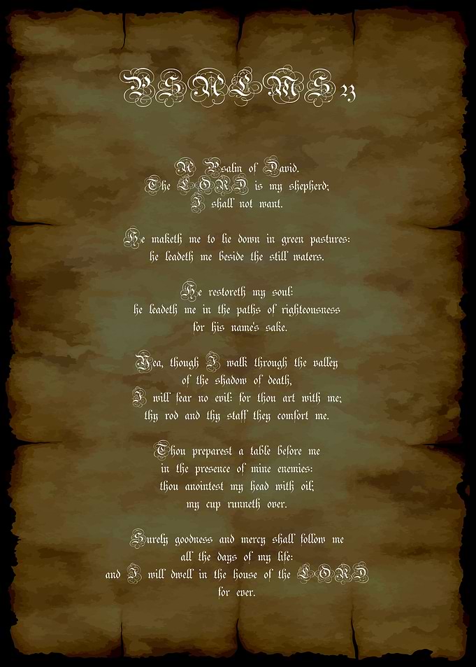 KJV Psalms 23