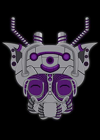 The cute purple puppet